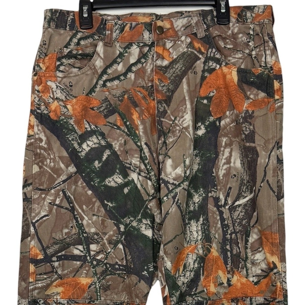 Wrangler Camouflage DOUBLE KNEE Straight Leg Mens 38x30 Hunting Pants Fusion 3-D